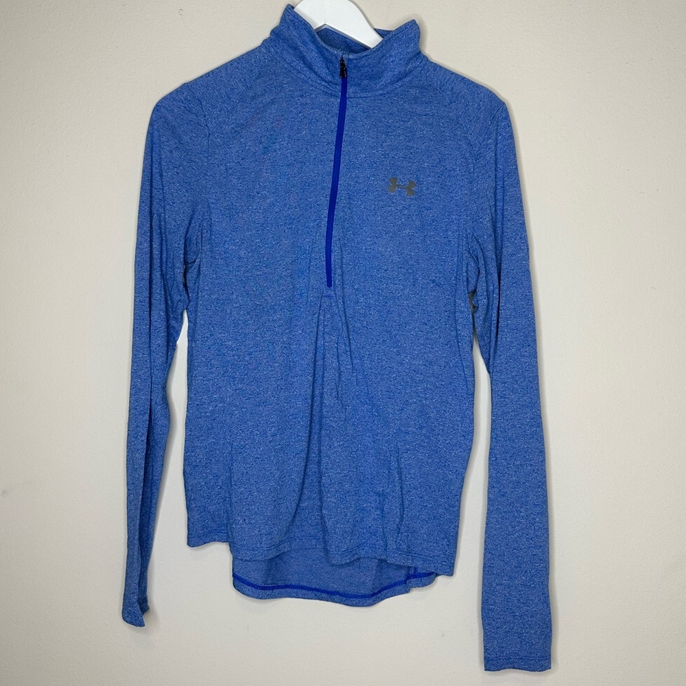 Under armour long sleeve half zip in blue